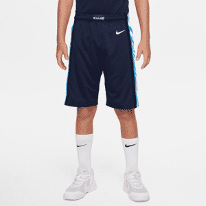 Grækenland (Road) Nike-basketballshorts til større børn - blå blå XL