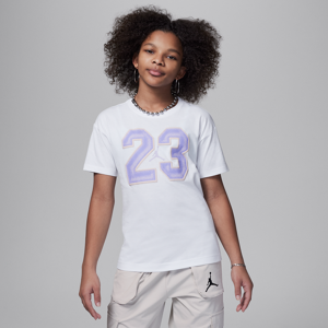 Jordan 23 Flight-T-shirt med grafik til større børn - hvid hvid XL