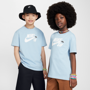 Nike SB - T-shirt til større børn - blå blå S