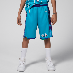 Charlotte Hornets 2023/24 Hardwood Classics Jordan Dri-FIT NBA Swingman-shorts til større børn (drenge) - blå blå XL