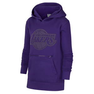 Los Angeles Lakers Courtside Nike NBA-pullover-hættetrøje i fleece til større børn - lilla lilla M