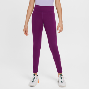 Nike Dri-FIT One-leggings til større børn (piger) - lilla lilla S