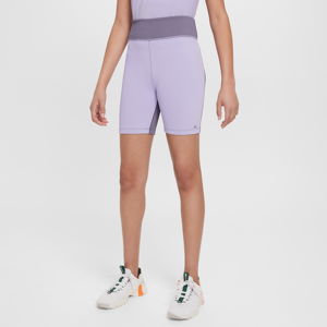 Nike One Dri-FIT-cykelshorts til piger - lilla lilla M