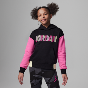 Jordan Fundamental Pullover Hoodie-hættetrøje til større børn - sort sort L