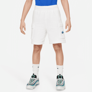 Nike Sportswear Standard Issue-fleeceshorts til større børn (drenge) - hvid hvid M