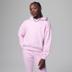 Jordan Icon Play-pullover-hættetrøje til større børn - Pink Pink S