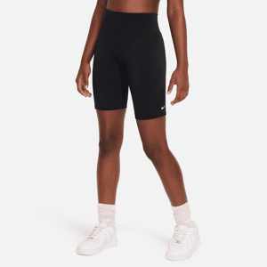 Nike On Leak Protection-cykelshorts (18 cm) til større børn (piger) - sort sort XL