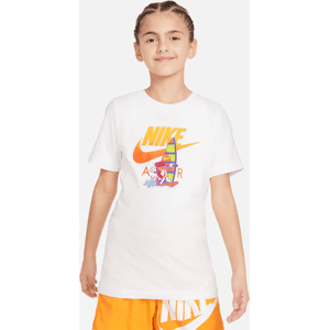 Nike Sportswear-T-shirt til større børn - hvid hvid S