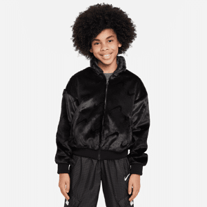 Nike Sportswear-jakke til større børn (piger) - sort sort XL