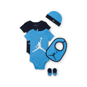 Femdelt Jordan Core-body-gavesæt i æske til babyer - blå blå 6-12M