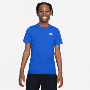 Nike Sportswear-T-shirt til større børn - blå blå M