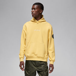Nike Paris Saint-Germain Wordmark-pullover-hættetrøje i fleece til mænd - gul gul XS
