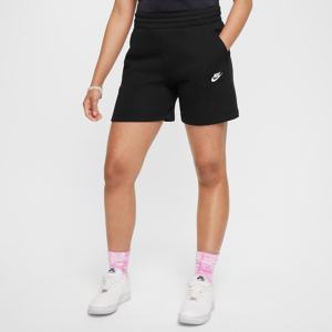 Nike Sportswear Club Fleece-shorts (13 cm) i french terry til større børn (piger) - sort sort XL