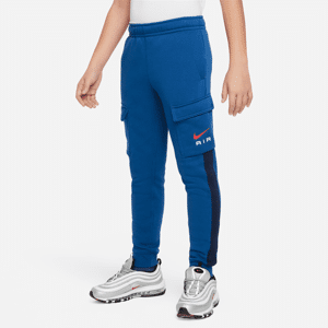 Nike Air Fleece Cargobukser til store børn - blå blå L