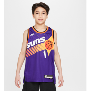 Devin Booker Phoenix Suns-Nike Dri-FIT NBA Swingman-trøje til større børn - lilla lilla M