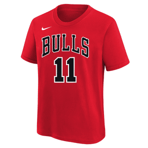 Chicago Bulls-Nike Dri-FIT NBA-T-shirt til større børn (drenge) - rød rød XL
