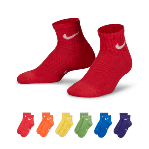 Nike Dri Fit-ankelstrømper til mindre børn (6 par) - multifarvet multifarvet XXS (23.5-27)