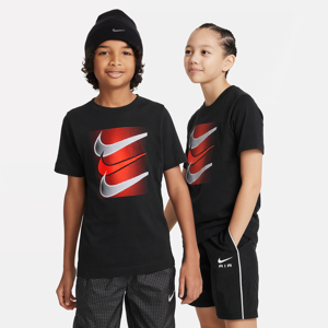 Nike Sportswear-T-shirt til større børn - sort sort XS