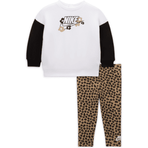 Nike Floral-sæt med leggings til babyer (12-24 M) - brun brun 12M