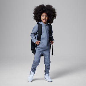 Todelt Jordan MJ Essentials-pullover-hættetrøje-sæt i fleece til mindre børn - grå grå 6