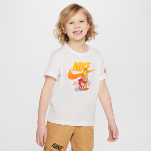 Firkantet Nike Air Windsurfing-T-shirt til mindre børn - hvid hvid 5