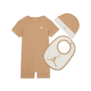 Jordan Jumpman-sæt med buksedragter til babyer (3 dele) - brun brun 0-6M
