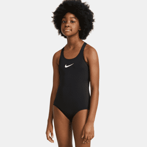 Nike Essential-badedragt med bryderryg i ét stykke til større børn (piger) - sort sort L