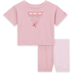 Jordan Mini Me Flight-cykelshortssæt til babyer (12-24 mdr.) - Pink Pink 18M