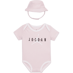 Jordan Jumpman Bucket Hat and Bodysuit Set-bodysuitsæt til babyer (0-6 mdr.) - Pink Pink 6-12M