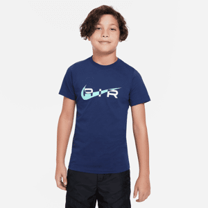 Nike Air-T-shirt til større børn (drenge) - blå blå XS