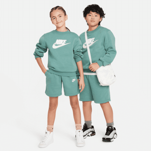 Nike Sportswear Club Fleece-tracksuit med shorts til større børn - grøn grøn XL