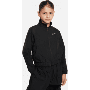 Løstsiddende Nike Sportswear Windrunner-jakke til større børn (piger) - sort sort XL