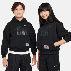 Nike Culture of Basketball-pullover-fleece-hættetrøje til større børn - sort sort S
