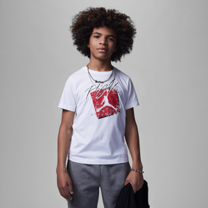 Jordan Faded Flight Tee-T-shirt til større børn - hvid hvid S