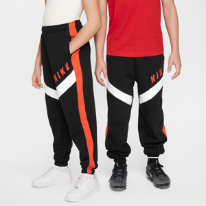 Oversized Nike Sportswear-joggers i fleece til større børn (piger) - sort sort M