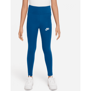 Nike Sportswear Favorites-leggings med høj talje til store børn (piger) - blå blå XL