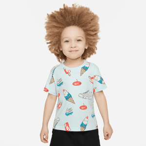 Nike-T-shirt med Sole Food-print til småbørn - blå blå 4T
