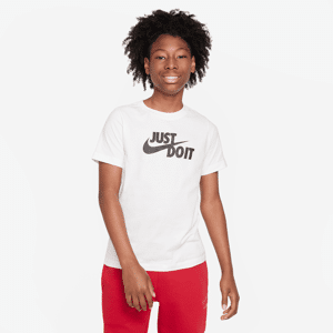 Nike Sportswear-T-shirt til større børn - hvid hvid S