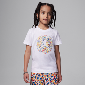 Jordan Poolside Jumpman-T-shirt med grafik til mindre børn - hvid hvid 5