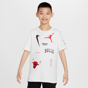 Chicago Bulls Courtside Statement Edition Jordan NBA Max90-T-shirt til større børn - hvid hvid S