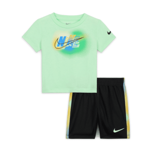 Nike Hazy Rays-shortssæt til babyer (12-24 M) - sort sort 12M