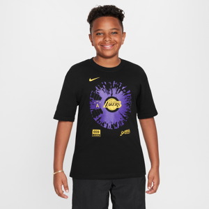 Los Angeles Lakers Courtside Nike NBA Max90-T-shirt til større børn (drenge) - sort sort XL