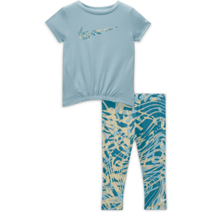 Nike Dri-FIT-leggingssæt med print til babyer (12-24 M) - gul gul 12M