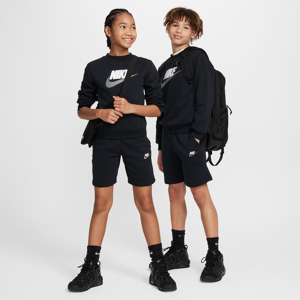Nike Sportswear Club Fleece-tracksuit med shorts til større børn - sort sort XL