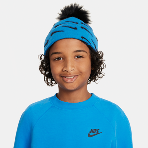 Nike Peak-strikhue med kvast til børn - blå blå Onesize