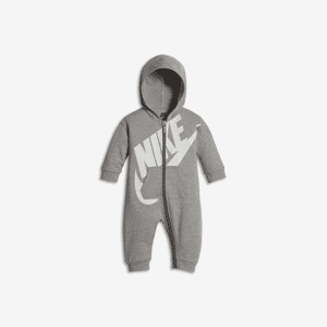Nike-heldragt med fuld lynlås til babyer (0-12 mdr.) - grå grå 3-6M