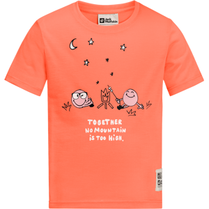 Jack Wolfskin Kids' Smileyworld Camp Tee Digital Orange 116, Digital Orange