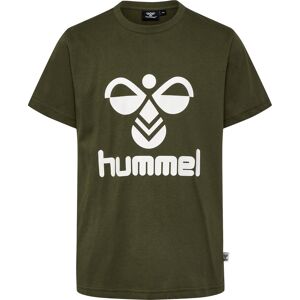 Hummel Kids' hmlTRES T-Shirt Short Sleeve Olive Night 134, Olive Night