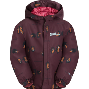 Jack Wolfskin Kids' Gleely 2-Layer Insulated Print Jacket Boysenberry 51 92, Boysenberry 51