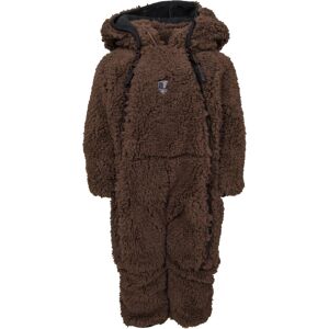 Lindberg Kids' Muddus Pile Baby Overall Windfleece Dark Brown 68, Dark Brown